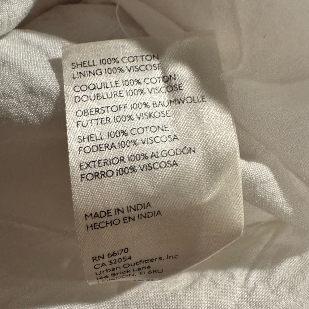Anthropologie Peregrine White Dress XS Boho Romantic Cottagecore Chic - Picture 14 of 14